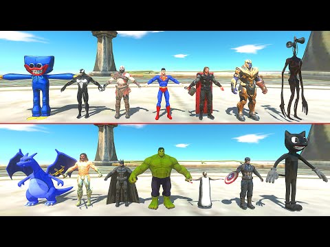 MONSTER AND MARVEL DC COMICS GREAT WAR - Animal Revolt Battle Simulator