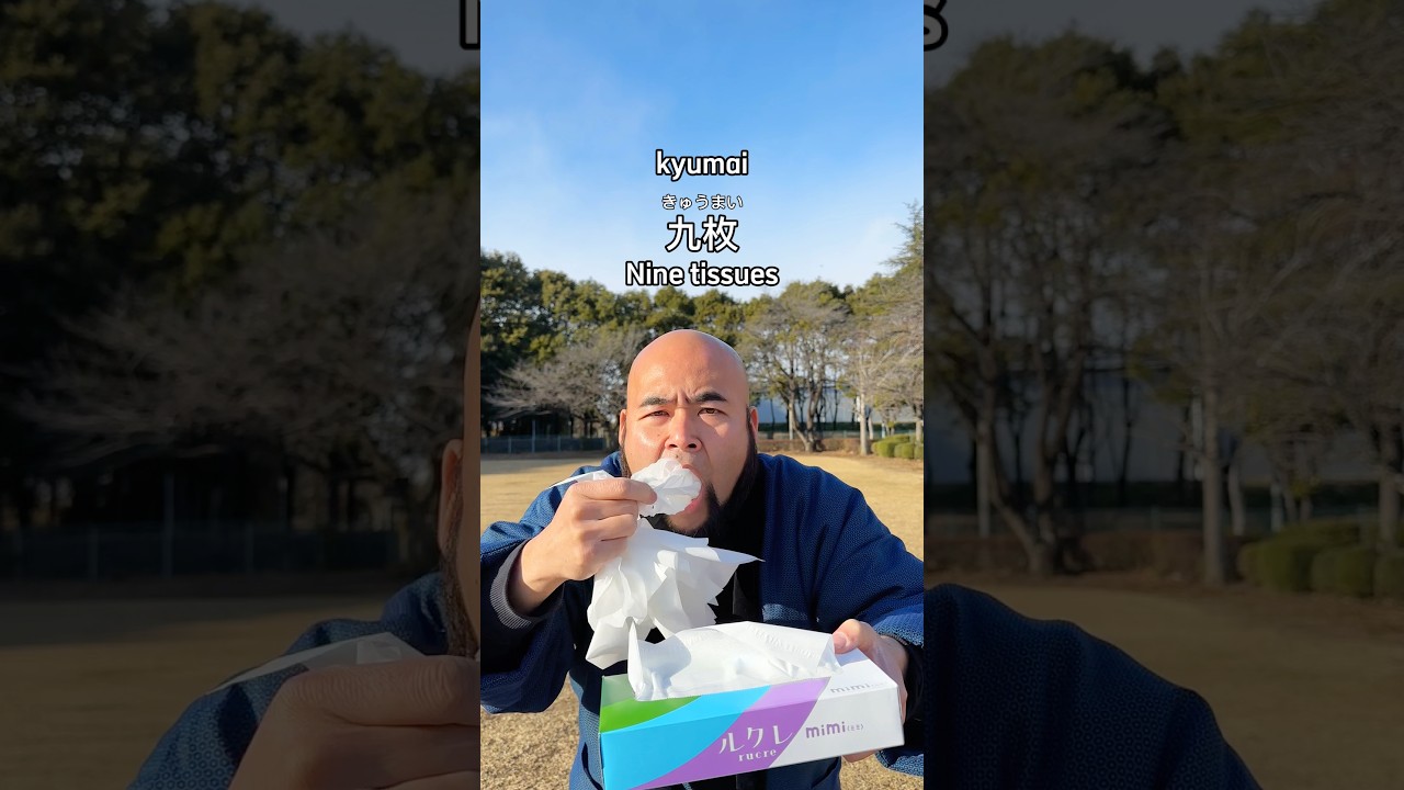 How to count tissues😁 #japanese #learnjapanese #japaneselesson #japanesewords #japan