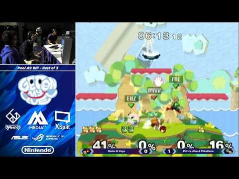 Mike Haze & Prince Abu vs Vayu & Raiku - GOML 2017 - Melee Doubles Pools