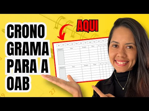 COMO FAZER o seu PLANEJAMENTO de estudos para OAB 1 FASE