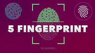 5 Fingerprint Scan Animation made in after effects