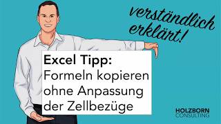 #021 Excel: Formeln kopieren ohne Anpassung der Zellbezüge - Alternative zu absoluten Bezügen Tipp