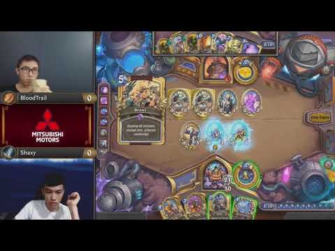 《爐石戰記》亞太區大師職業賽 - 第二周第一天 | BloodTrail  vs Shaxy