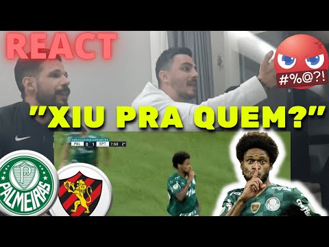 #REACT - PALMEIRAS 2 X 1 SPORT - OS RIVAIS TENTARAM SECAR! NÃO DEU!