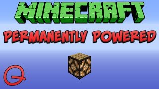 Minecraft: Permanently Powered Redstone Lamp (Quick) Tutorial
