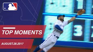 Pillar&#39;s superman catch, nine moments around the Majors: 8/28/17