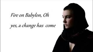 Sinéad O&#39;Connor   Fire On Babylon  Lyric Video