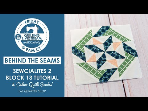 We love how INNOVATIVE this Block Design is! 😎 #Sewcialites2 Block 13 Tutorial | Fat Quarter Shop