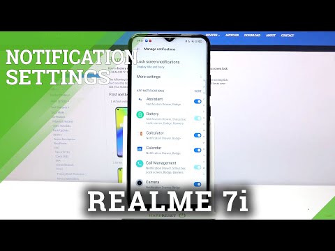 How to Customize Notification on REALME 7i – Turn on and off Notifications