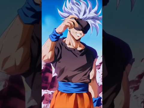 Gojo And Goku Fusion 🗿 #anime #naruto #jjk #dragonball