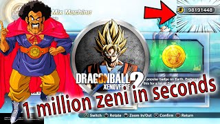 Dragon Ball Xenoverse 2 : 1 million zeni in few seconds