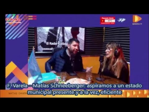 F. Varela - Matías Schneeberger: aspiramos a un estado municipal presente y a la vez, eficiente