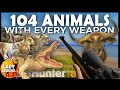 Hunting ALL 104 SPECIES With EVERY WEAPON In Call Of The Wild