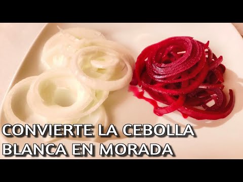 CONVIERTE CEBOLLA BLANCA EN MORADA Cebolla Curtida Receta Para Negocio Y Para Toda La Familia