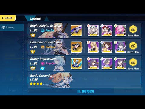 Honkai Impact 3 Exalted Abyss D446 - HoS [BKE(SS1), HoS, SI] Dudu 4* (786pts)