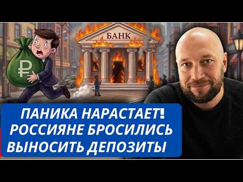Паника нарастает. Население РФ кинулось выносить деньги из банков - обзор Евгения Истребина