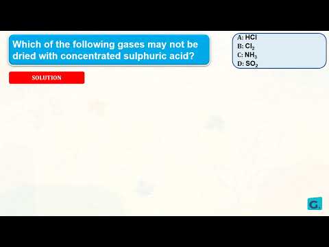 JAMB Chemistry Past Questions with Answers 2018 | Drying and Collection of Gases