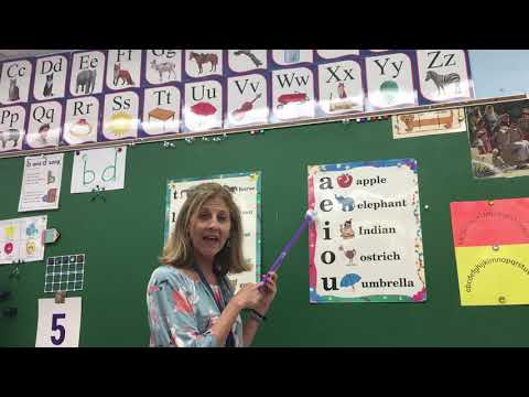 Abeka Vowel Chart/ Say the sounds with me