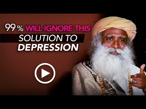 Sadness and Depression what should you do? | Sadhguru at NID Ahmedabad (video)