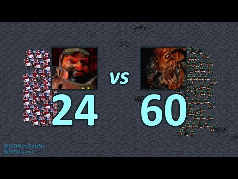 24 Siege Tanks vs 60 Hydralisks - Similar Cost - StarCraft Retro Battles
