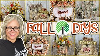 DOLLAR TREE $1 🍂 FALL DIYs || Rustic Country Crafts || Whimsical Hand Painted Decor