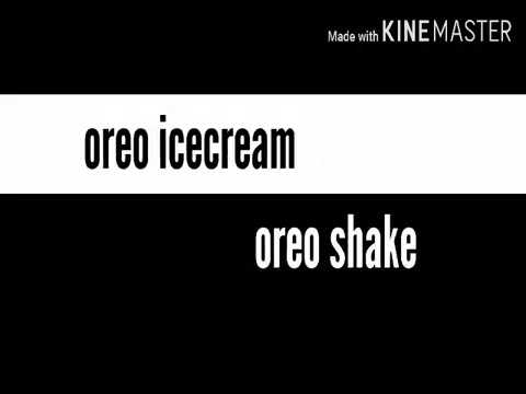 Two recipes with Oreo /Oreo shake/Oreo ice cream