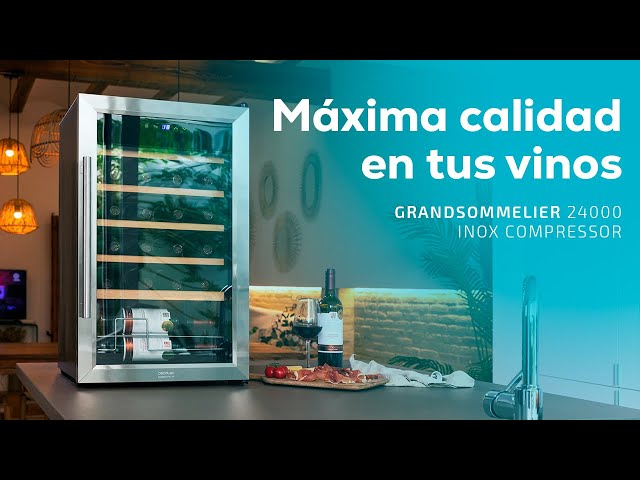 Cecotec GrandSommelier 24000 Inox Compresseur Cave à Vin 24 Bouteilles G video