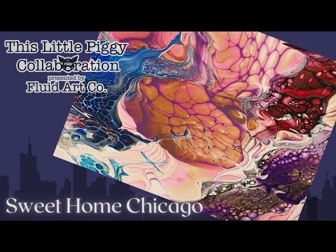 #218 Ships at Sunrise 🐷 TLP Collab 🐷 | Acrylic Pour Painting | Abstract | Fluid Painting