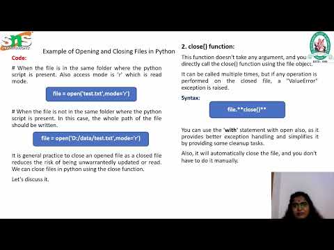 File Handling In Python Problem Solving Using Python Sns Institutions