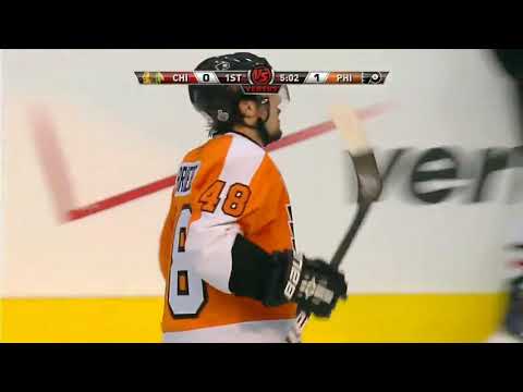 Daniel Briere Goal - Game 3, 2010 Stanley Cup Final Blackhawks vs. Flyers