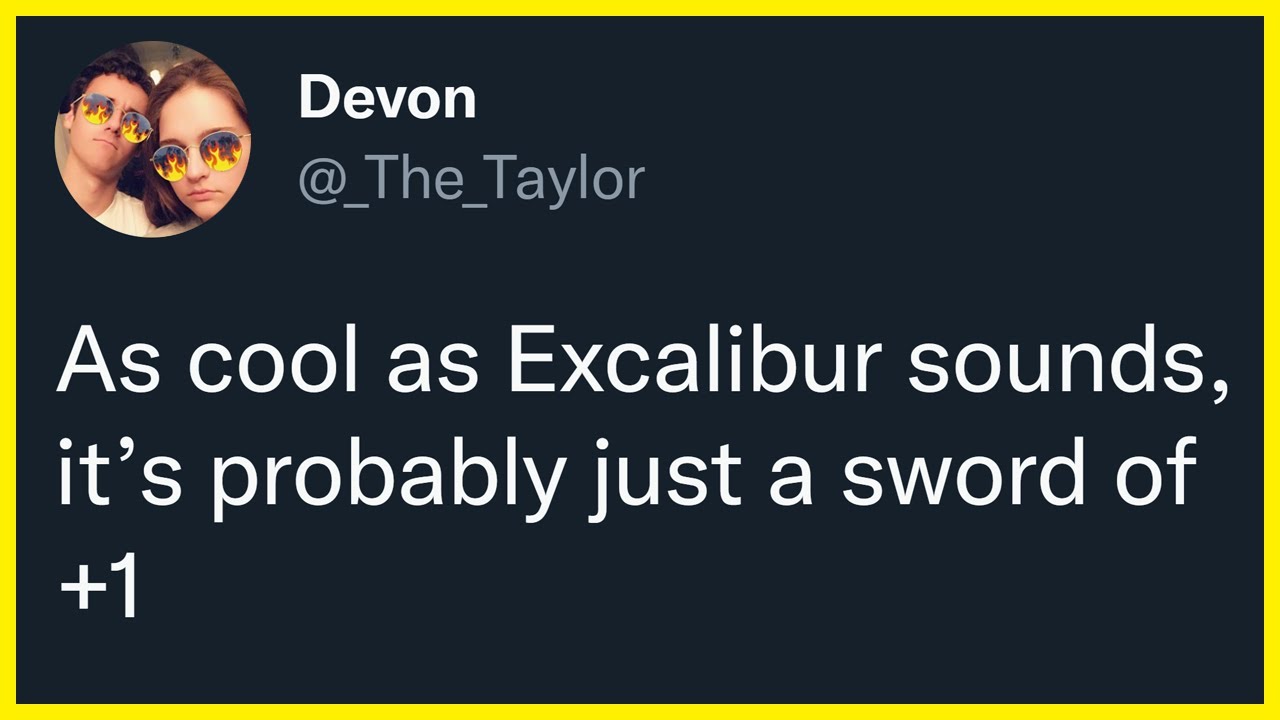 Excalibur is probably overrated | r/DnDMemes [#146]
