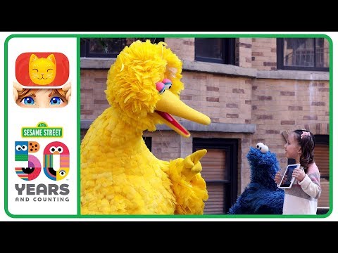Brielle Plays 'Heads Up!' with 'Sesame Street’s' Big Bird and Cookie Monster