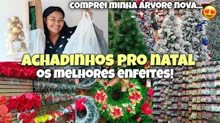 ACHADINHOS PRO NATAL😍 COMPREI A ARVORE NOVA ✨MUITA COISA LINDA!