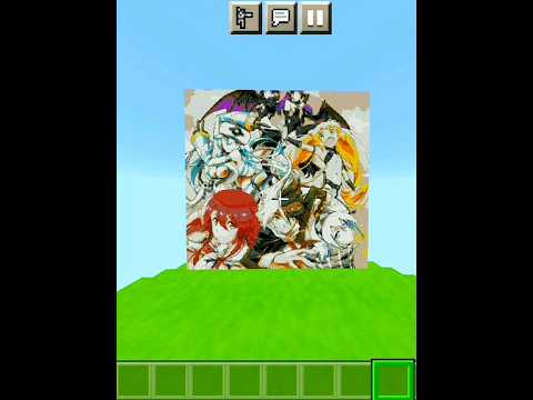 classroom for heroes anime pixel art in minecraft//#shortvideo #yoytubeshorts