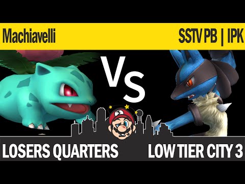 LTC3 PM -  Machiavelli (Ivysaur) vs SSTV PB | IPK (Lucario) - Losers Quarters