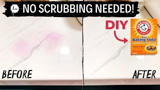 Removing Stains OFF WHITE COUNTERTOPS! HOMEMADE DIY Cleaning HACK!