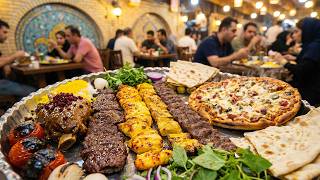 Inside Iran’s Food Hall: Kebabs, Stews & Persian Pizza Galore!