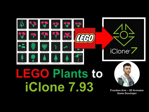Lego Plant Collection to iClone 7.9 - iProp Sharing