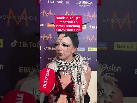 Bambie Thug's reaction to Israel qualifying for the Eurovision Grand Final