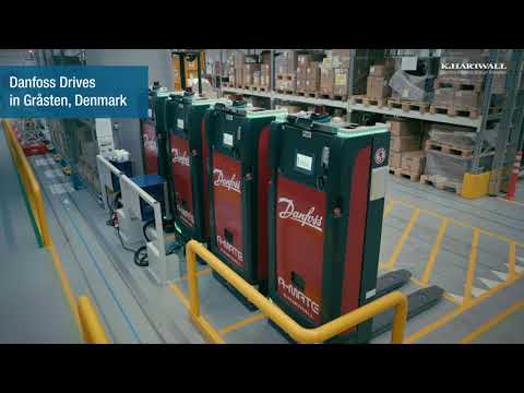 AGV A-MATE® FreeLift automates the product flow at Danfoss