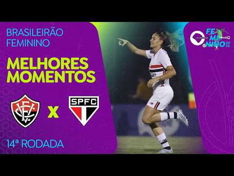 MELHORES MOMENTOS: VITÓRIA 1 X 3 SÃO PAULO | BRASILEIRÃO FEMININO | 14ª RODADA
