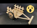 Ice Cream Stick Bull Cart Awesome Ideas From Popsicle Stick Stick Art