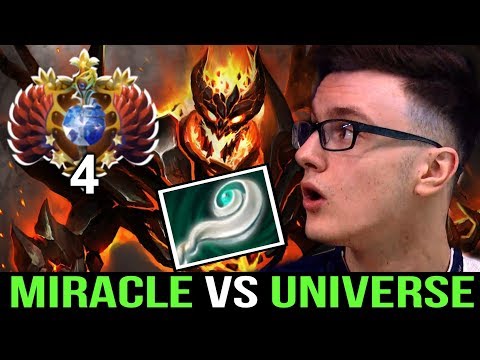 MIRACLE- Shadow Fiend vs Universe Super Offlane -Beautiful Fight Dota2