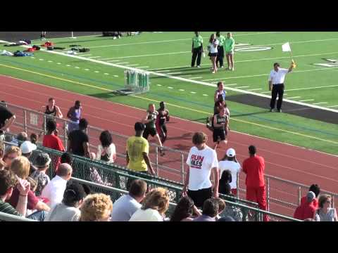 2012 OHHSA Div 1 SW Dist Prelims - Boys 100m Dash (heat 1/4)