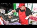 The Pepitos Spanish Sandwich Of Marinated Beef Cheese Peppers And Mushrooms