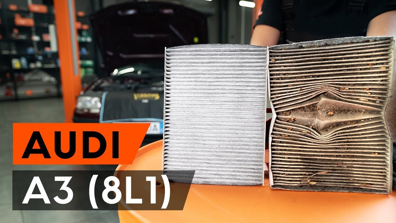Kaip pakeisti Audi A3 8L1 salono filtro - keitimo instrukcija