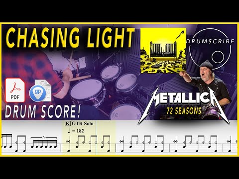 Chasing Light - METALLICA (72 Seasons) | DRUM SCORE Sheet Music | #93 DRUMSCRIBE
