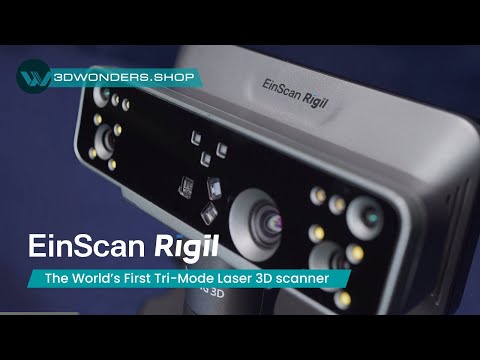 EinScan Rigil - The World's First Tri-Mode Laser 3D Scanner