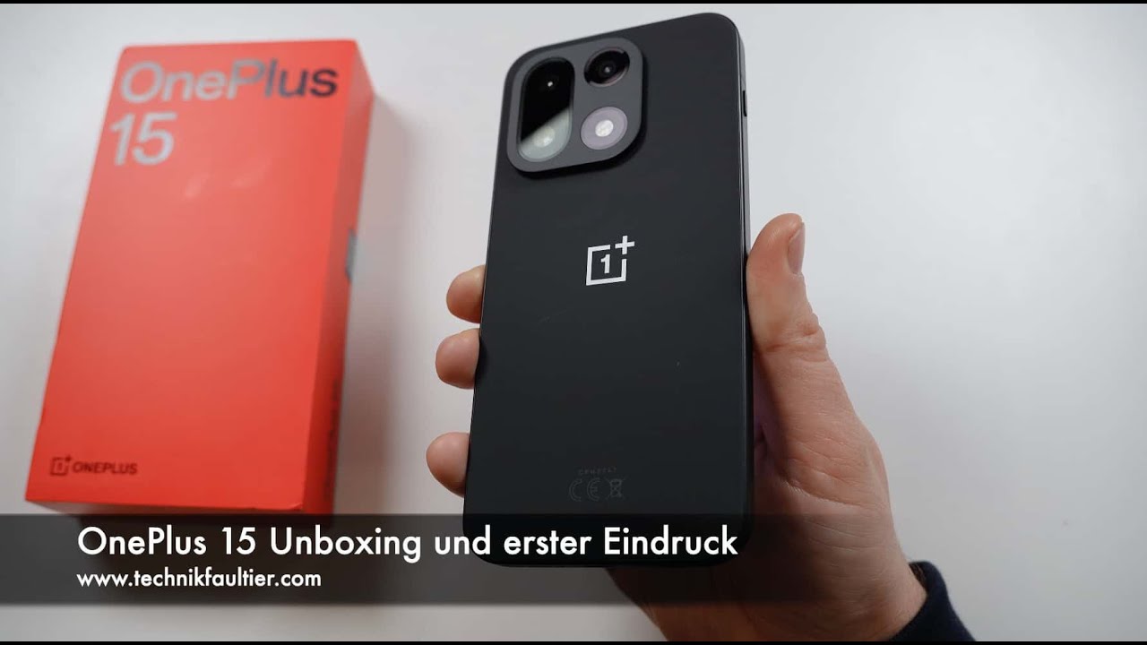 OnePlus 15 Unboxing und erster Eindruck