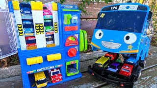 Tayo the Little Bus☆Mini car vending machine & big carry case